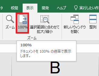 excel ズーム zoom4
