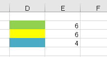 vba 色 カウント6