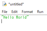 hello world python2