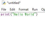 hello world python3