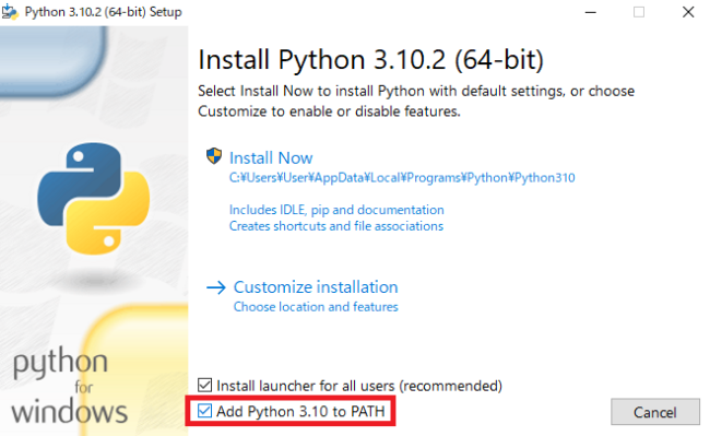 python install2